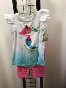 mudpie White Patch Child Size 4 Girl's Outfit