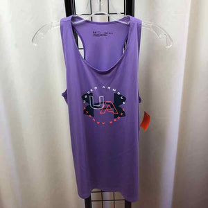 Under Armour Purple Logo Child Size 12 Girl's Shirt