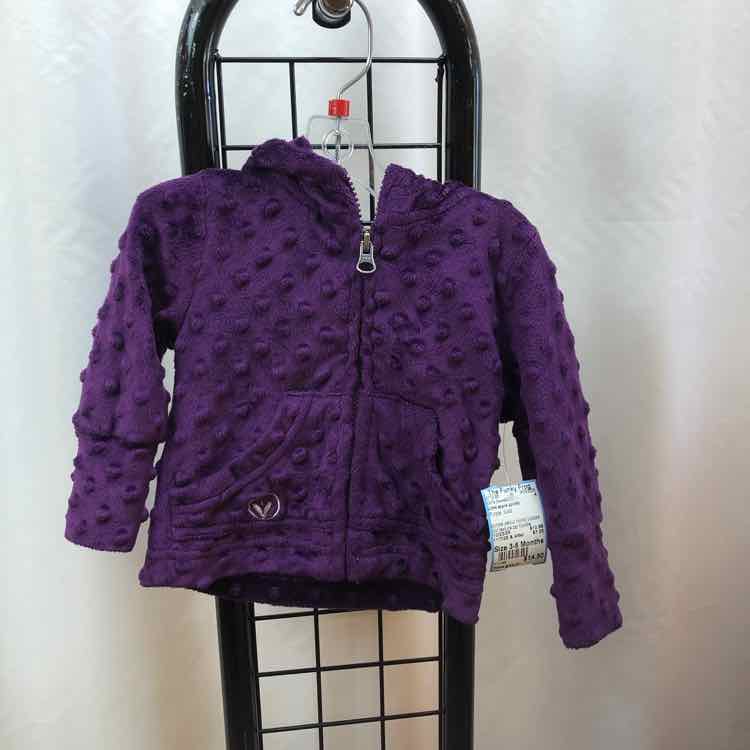 Lime apple sports Purple Solid Child Size 3-6 Months Girl's Sweatshirt