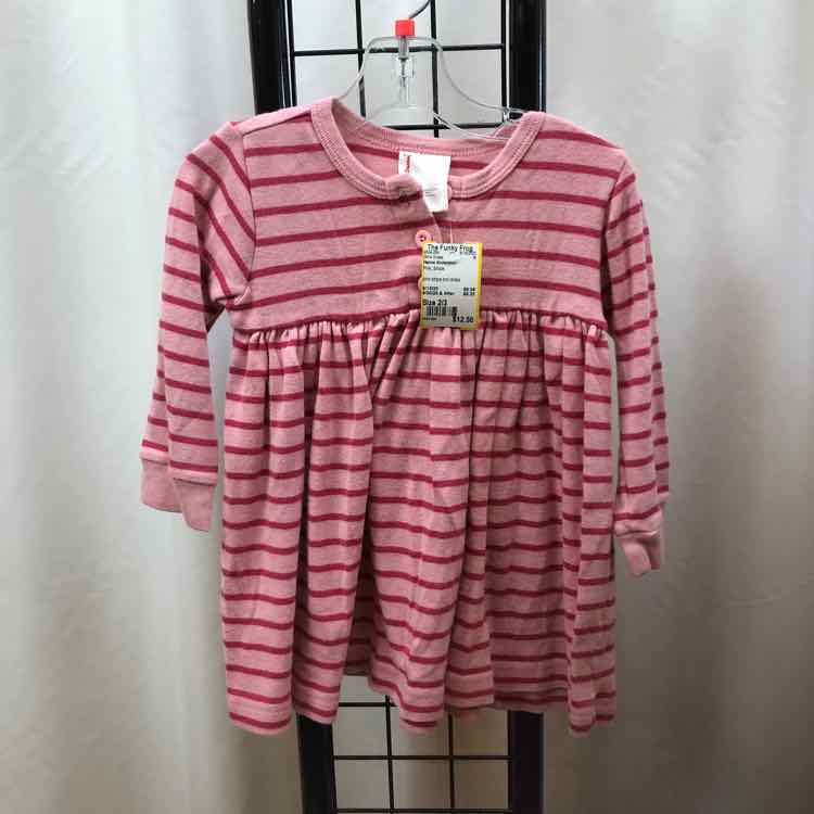 Hanna Andersson Pink Stripe Child Size 2/3 Girl's Dress