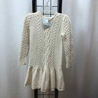 Polo-Ralph Lauren Cream Solid Child Size 3 Girl's Dress