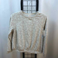 Cat & Jack Tan Animal Print Child Size 10/12 Girl's Sweatshirt