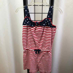 Gymboree Red Stripe Child Size 4 Girl's Romper