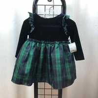 Pipa & Julie Navy Plaid Child Size 18 m Girl's Dress