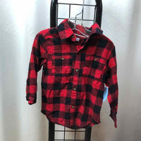 Carter's Red Checkered Child Size 3 Boy's Shirt