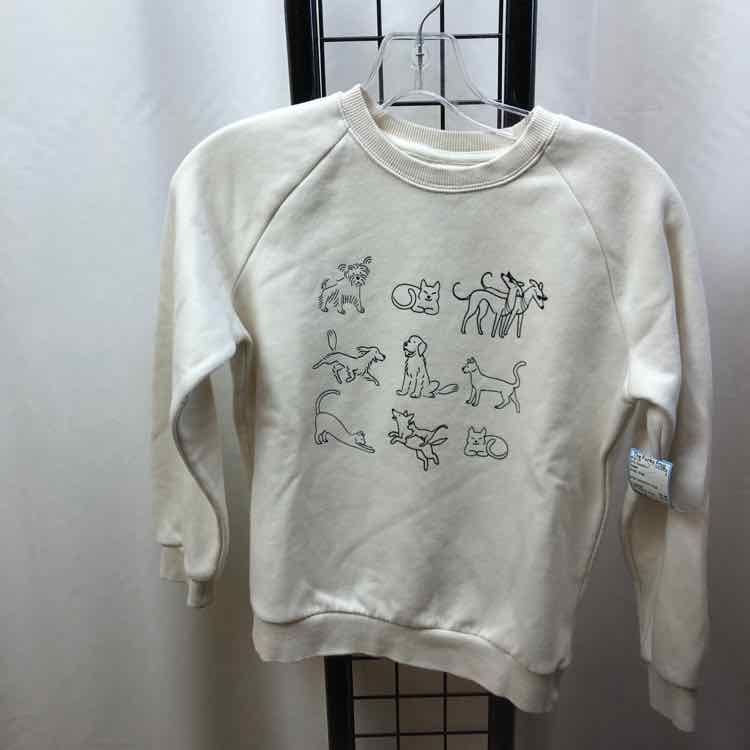 Target White dogs Child Size 8 Girl's Sweatshirt