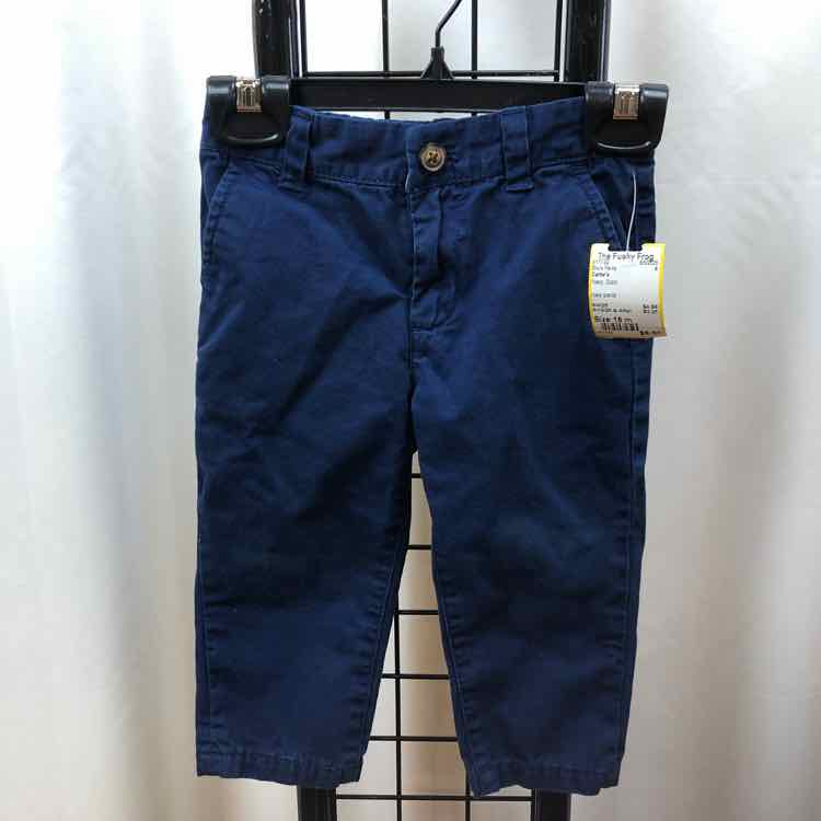Carter's Navy Solid Child Size 18 m Boy's Pants