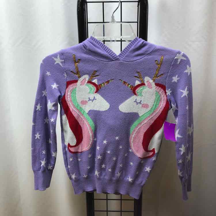 Purple Christmas Child Size 6/7 Girl's Sweater