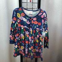 Hanna Andersson Blue Floral Child Size 4 Girl's Dress