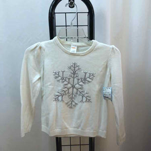 Gymboree White Graphic Child Size 8 Girl's Sweater