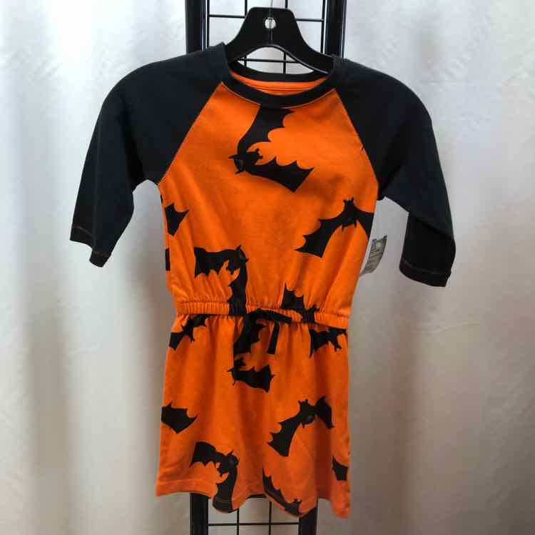 Cat & Jack Orange Halloween Child Size 6/6X Girl's Dress