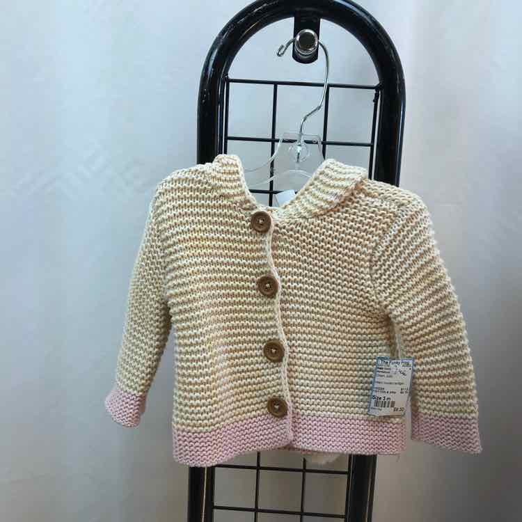 Nordstrom Cream Solid Child Size 3 m Girl's Sweater