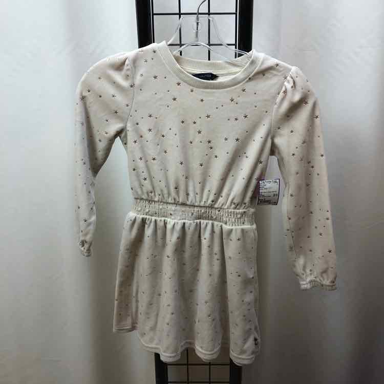 Nautica White Stars Child Size 6 Girl's Dress