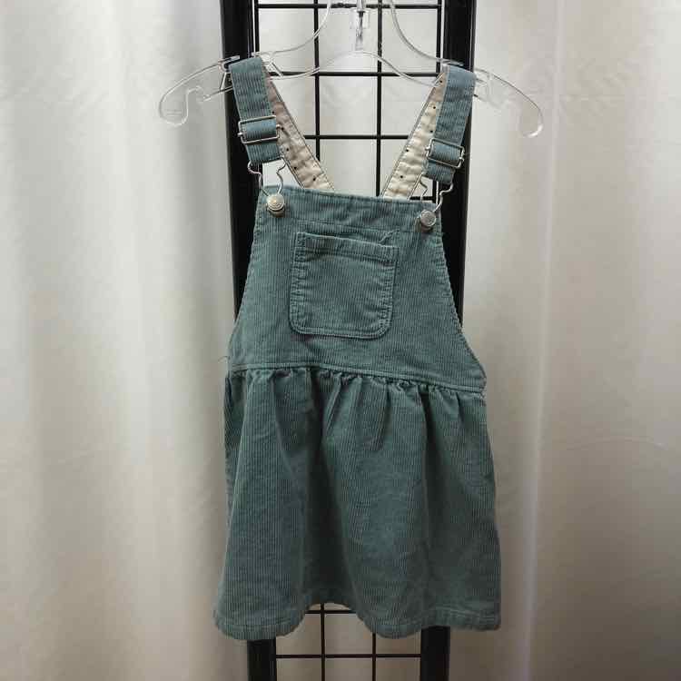 Zara Green Solid Child Size 18-24 m Girl's Dress