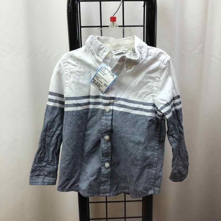 Janie and Jack White Stripe Child Size 18-24 m Boy's Shirt