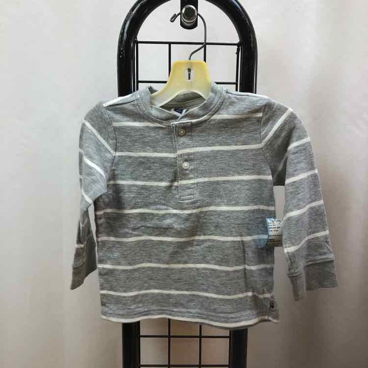 Janie and Jack Gray Stripe Child Size 12-18 m Boy's Shirt
