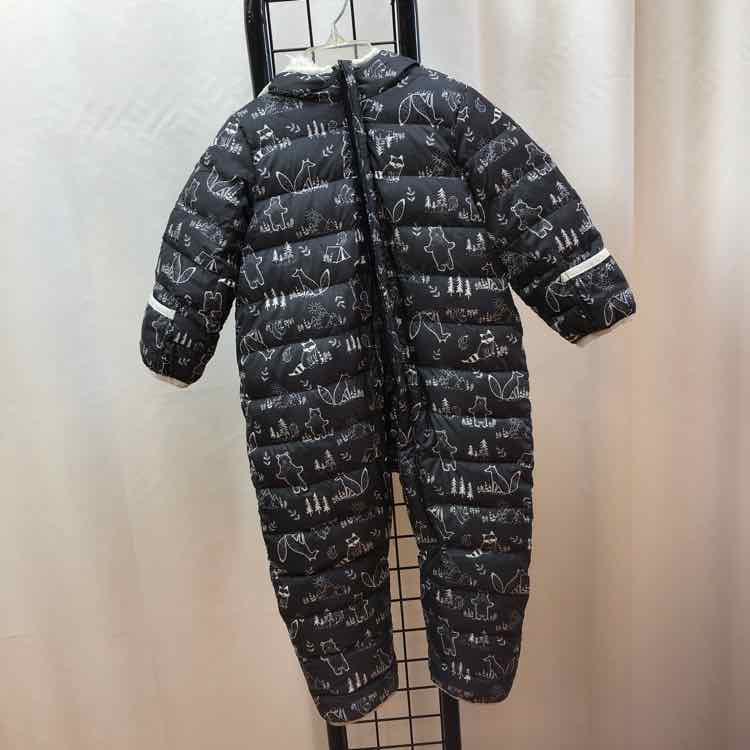 Eddie Bauer Black Patterned Child Size 18 m Boy's Outerwear