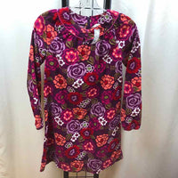 Land's End Purple Floral Child Size 12 Girl's Dress
