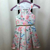 Rare Editions White Floral Child Size 7 Girl's Dress
