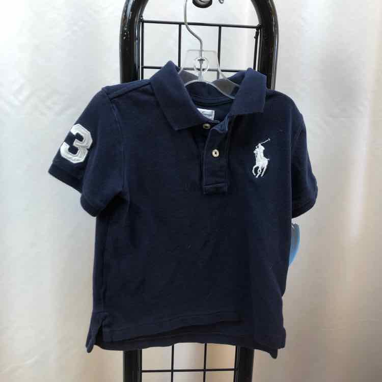 Ralph Lauren Navy Solid Child Size 24 m Boy's Shirt