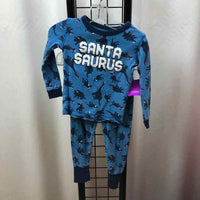 Oshkosh Blue Christmas Child Size 2 Boy's Pajamas