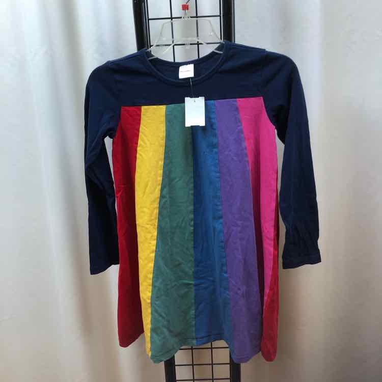 Hanna Andersson Rainbow Stripe Child Size 10 Girl's Dress
