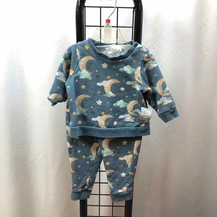 Posh Peanut Blue Patterned Child Size 6-12 m Boy's Jogging Suit