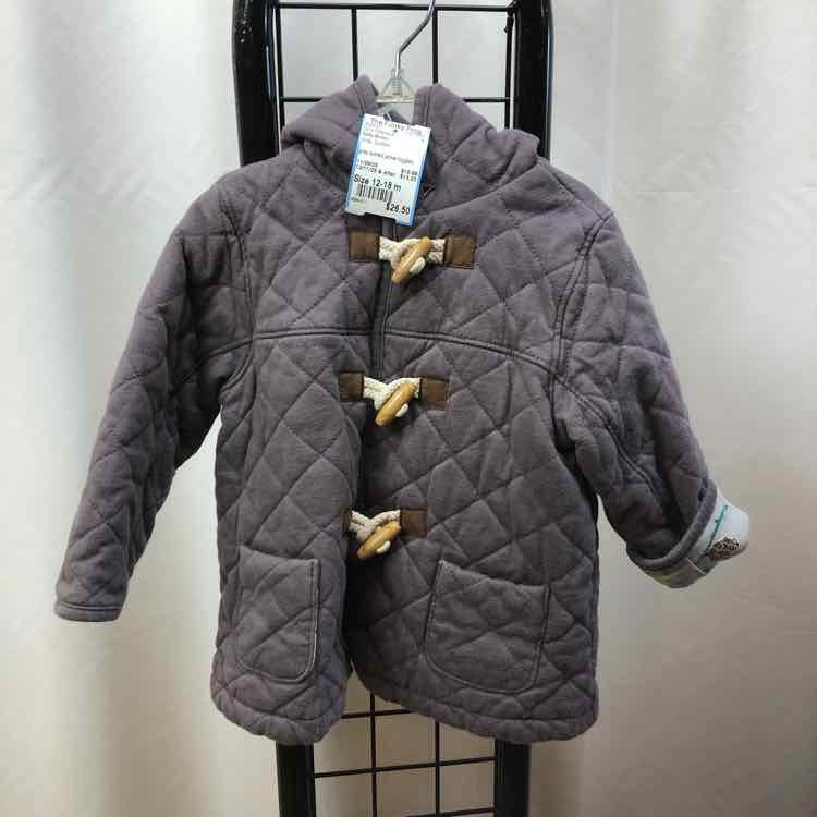 baby Boden Gray Quilted Child Size 12-18 m Boy's Outerwear