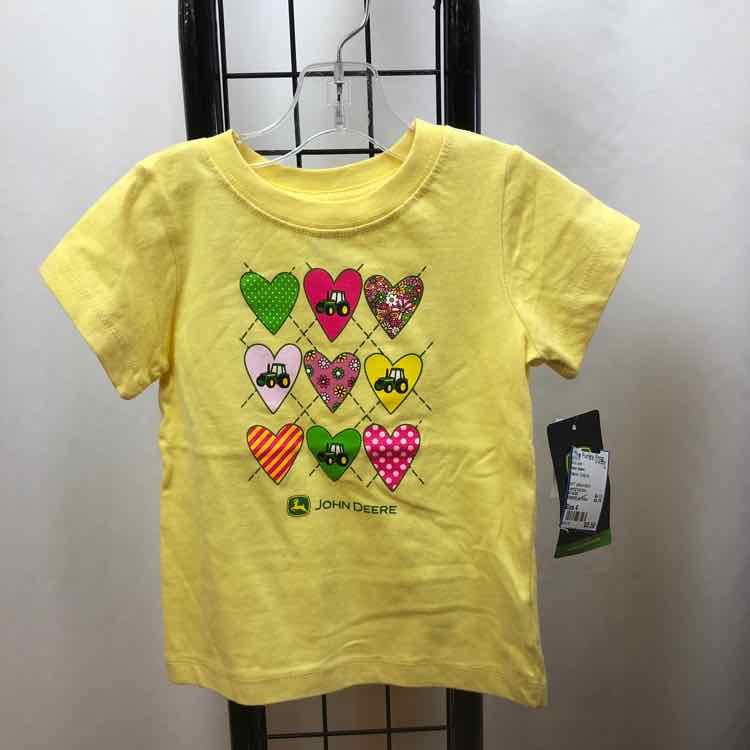 John Deere Yellow Graphic Child Size 4 Girl's Shirt