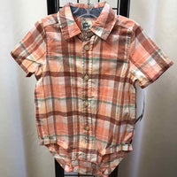 Baby B'Gosh Pink Plaid Child Size 12 m Boy's Shirt