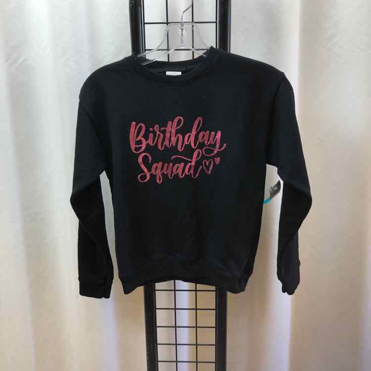 Hanes Black Graphic Child Size 10/12 Girl's Sweatshirt