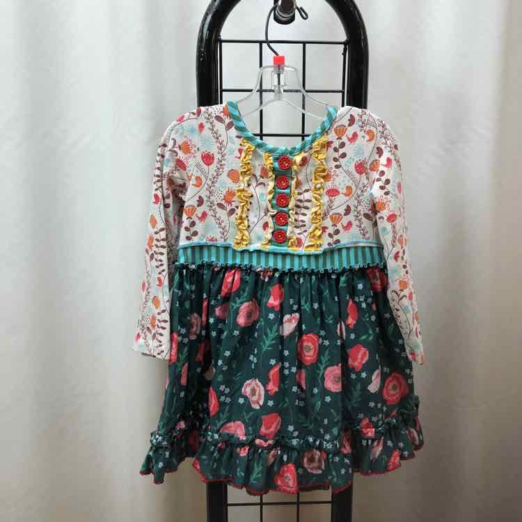 Matilda Jane White Floral Child Size 18 m Girl's Dress