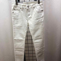 7 for all mankind White Solid Child Size 8 Girl's Jeans
