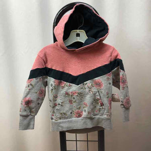 Pink Floral Child Size 2 Girl's Sweatshirt