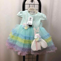 Sikla Fashion Collection Baby Blue Streaked Child Size 9-12 m Girl's Formal Wear

