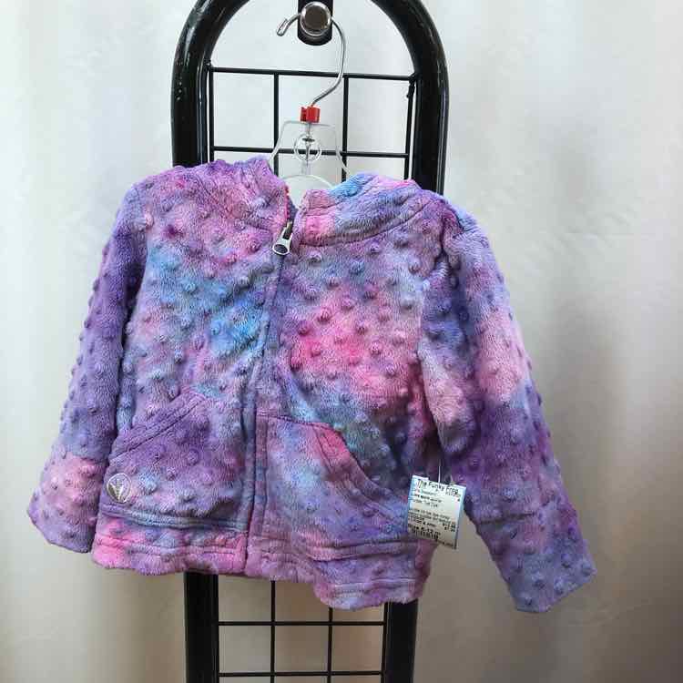 Lime apple sports Purple Tye Dye Child Size 6-12 m Girl's Sweatshirt