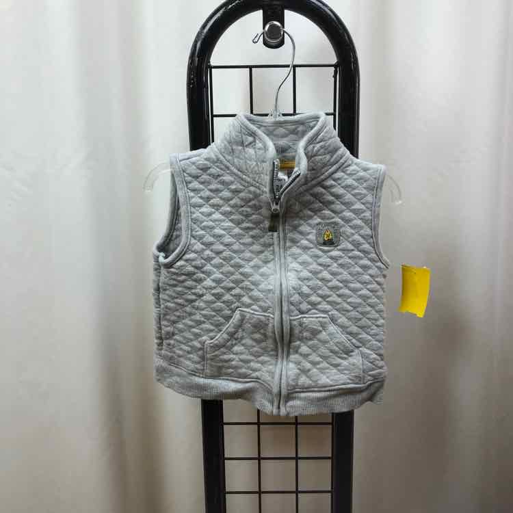 Carter's Gray Quilted Child Size 24 m Boy's Vest