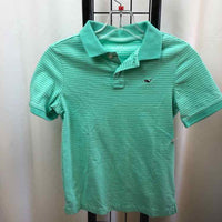 Vineyard vines Turquoise Stripe Child Size 7/8 Boy's Shirt