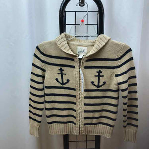 peek a baby Tan Stripe Child Size 8 Boy's Sweater