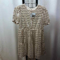 Cat & Jack Silver Sequin Child Size 10/12 Girl's Dress