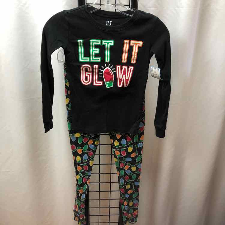 Children's Place Black Christmas Child Size 10 Girl's Pajamas