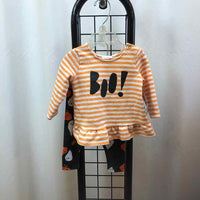 Cat & Jack Orange Halloween Child Size 3-6 Months Girl's Outfit