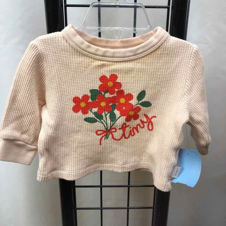 Tiny Cottons Pink Graphic Child Size 3-6 Months Girl's Shirt