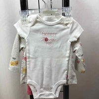 Carter's White Floral Child Size 0-3 m Girl's Outfit
