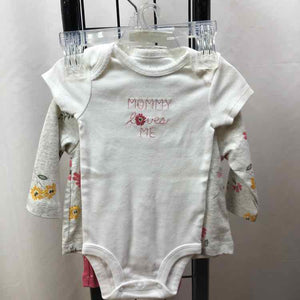 Carter's White Floral Child Size 0-3 m Girl's Outfit