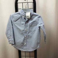 Janie and Jack Blue Solid Child Size 18-24 m Boy's Shirt