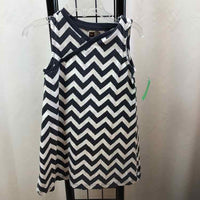 Tea Navy Chevron Child Size 4 Girl's Dress