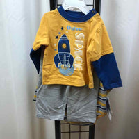 baby works Yellow Graphic Child Size 12 m Boy's Outfit
