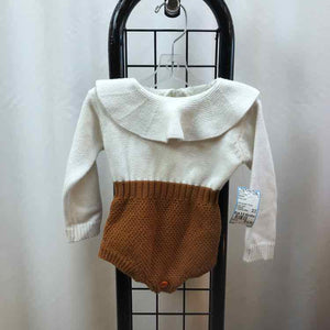Stylefish White Solid Child Size 3-6 Months Girl's Romper