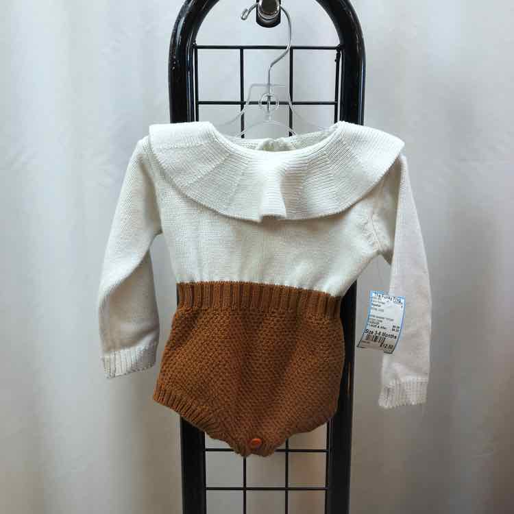 Stylefish White Solid Child Size 3-6 Months Girl's Romper